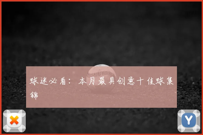 球迷必看:本月最具创意十佳球集锦